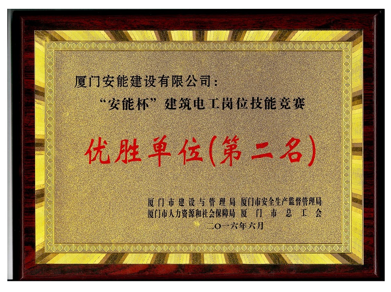 祝賀我司在“安能杯”電工競賽中取得團(tuán)體第二、張世鋼個人第三名